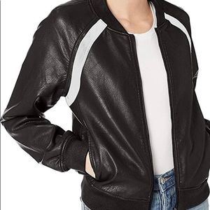 Joe’s Jeans Leather Bomber Jacket